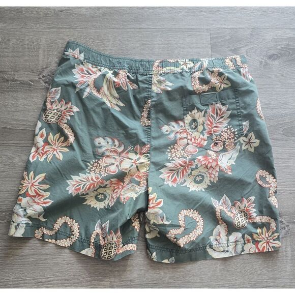 Polo Ralph Lauren Mens Swim Shorts Tropical Hawaiian Trunks Large - Picture 8 of 13